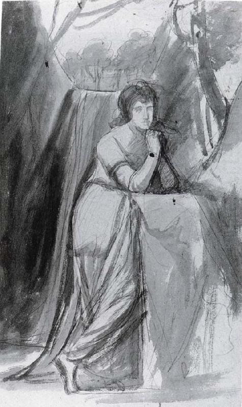 Study for Portrait of Sarah Siddons, George Romney